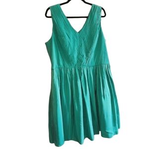 Boden Dress Pleated Women's Size 16 Regular Green Gown Cocktail Hour